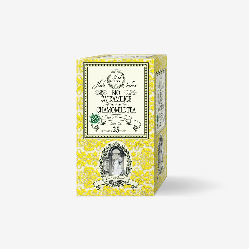 Herba Medica Organic Chamomile Tea Box with 25 Tea Bags