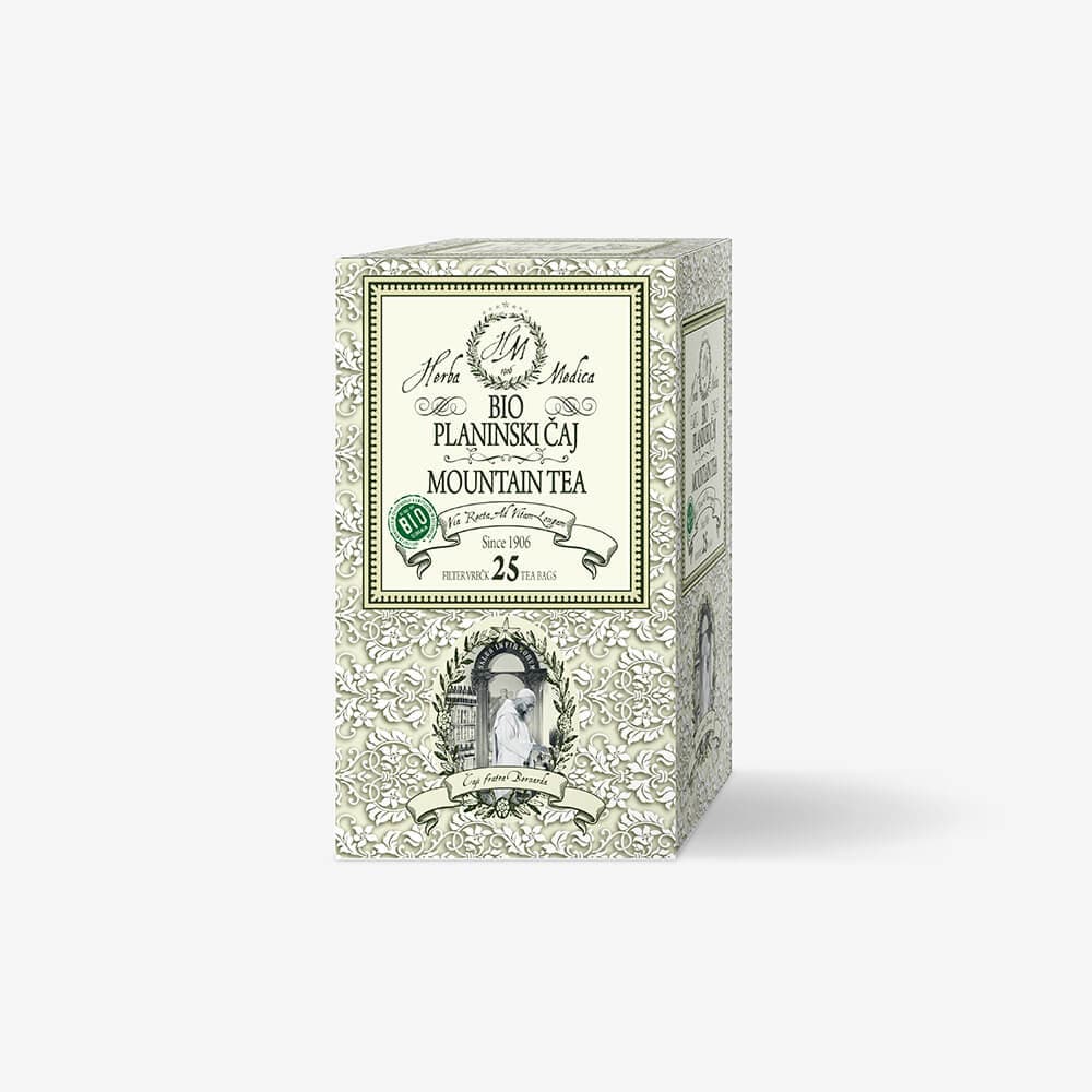 Ekološki gorski čaj iz Herba Medica z 25 čajnimi vrečkami