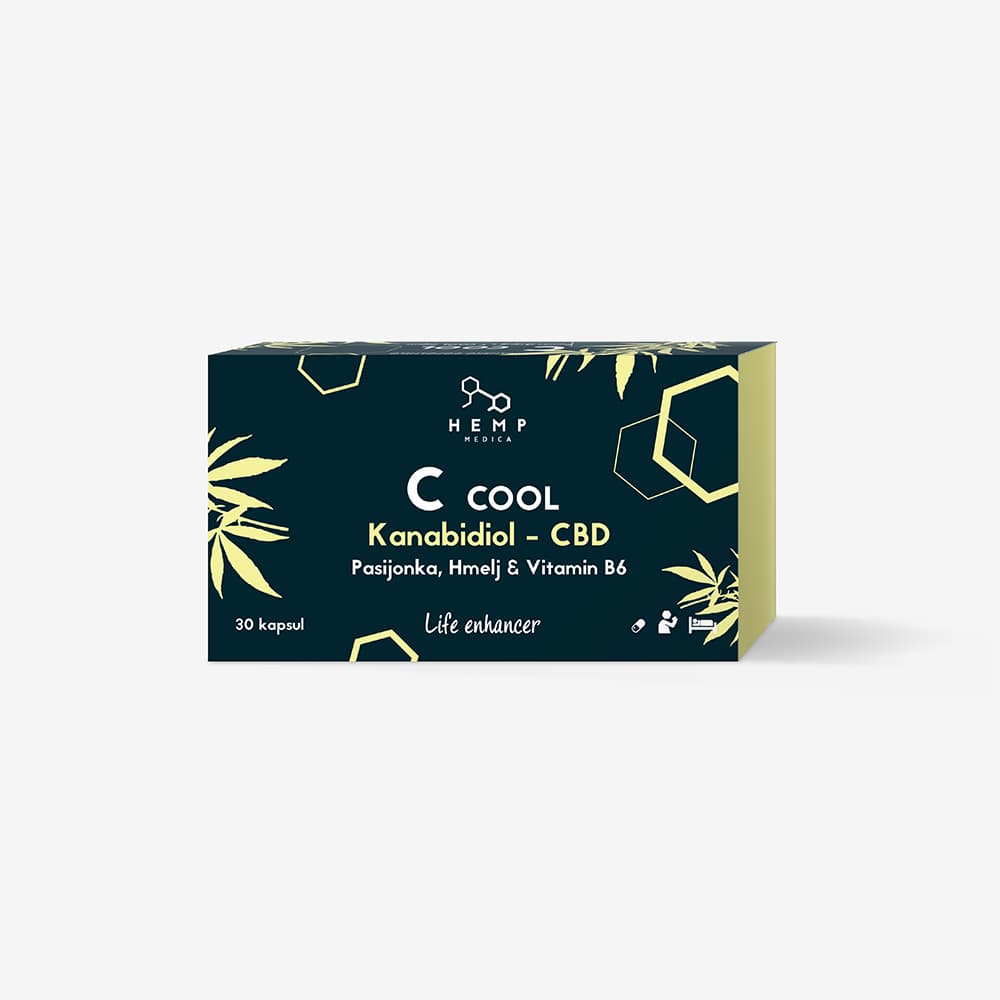 Hemp Medica CBD Cool kapsule s pasijonko, hmeljem in vitaminom B6