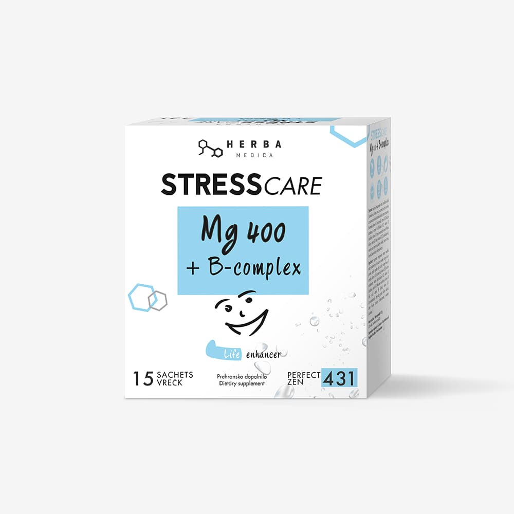 Herba Medica Stress Care Mg 400 z B-kompleksom za sprostitev