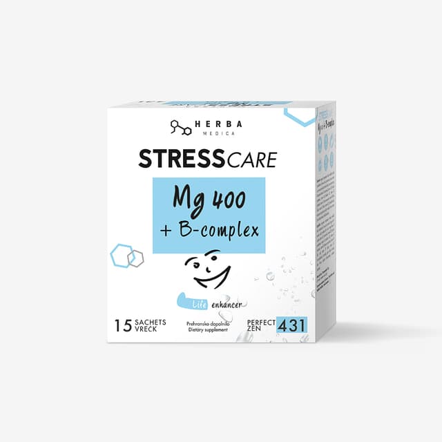 STRESSCARE | Magnezij + B kompleks NAPITEK, 15 vrečk